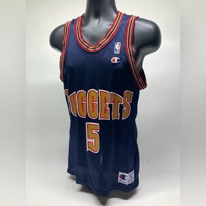 Vintage Champion Denver Nuggets Jalen Rose Jersey Sz 36